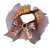 Halloween Cat Collar Halloween Party Decoration Holiday Neckwear for Festive Orange Violet S