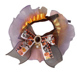 Halloween Cat Collar Halloween Party Decoration Holiday Neckwear for Festive Orange Violet S