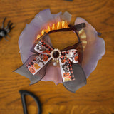 Halloween Cat Collar Halloween Party Decoration Holiday Neckwear for Festive Orange Violet S