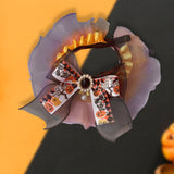 Halloween Cat Collar Halloween Party Decoration Holiday Neckwear for Festive Orange Violet S