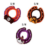 Maxbell Halloween Cat Costume Collar for Dogs Cats Knitted for Party Holiday Festive Black Ghost S