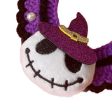 Maxbell Halloween Cat Costume Collar for Dogs Cats Knitted for Party Holiday Festive Skull S