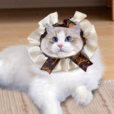 Maxbell Pet Halloween Pumpkin Costume Decorative Pet Neckwear for Kitten Puppy black S