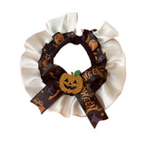 Maxbell Pet Halloween Pumpkin Costume Decorative Pet Neckwear for Kitten Puppy black M