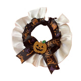 Maxbell Pet Halloween Pumpkin Costume Decorative Pet Neckwear for Kitten Puppy black M