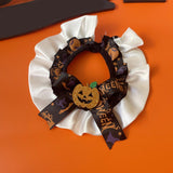Maxbell Pet Halloween Pumpkin Costume Decorative Pet Neckwear for Kitten Puppy black M