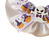 Maxbell Pet Halloween Pumpkin Costume Decorative Pet Neckwear for Kitten Puppy White M