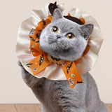 Maxbell Pet Halloween Pumpkin Costume Decorative Pet Neckwear for Kitten Puppy Orange S