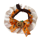 Maxbell Pet Halloween Pumpkin Costume Decorative Pet Neckwear for Kitten Puppy Orange M