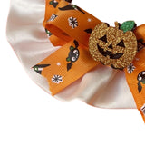 Maxbell Pet Halloween Pumpkin Costume Decorative Pet Neckwear for Kitten Puppy Orange M