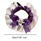 Maxbell Pet Halloween Pumpkin Costume Decorative Pet Neckwear for Kitten Puppy Purple M