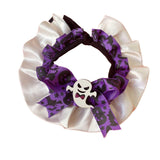 Maxbell Pet Halloween Pumpkin Costume Decorative Pet Neckwear for Kitten Puppy Purple M