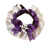 Maxbell Pet Halloween Pumpkin Costume Decorative Pet Neckwear for Kitten Puppy Purple M