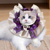 Maxbell Pet Halloween Pumpkin Costume Decorative Pet Neckwear for Kitten Puppy Purple M