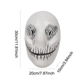 Skellington Costume Mask Realistic Latex Mask for Halloween Carnival Cosplay