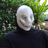 Skellington Costume Mask Realistic Latex Mask for Halloween Carnival Cosplay