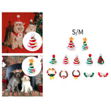 Christmas Dog Hat Cosplay Holiday Decoration Dog Cap for Daily Costume Party S red star