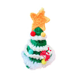 Christmas Dog Hat Cosplay Holiday Decoration Dog Cap for Daily Costume Party S green star