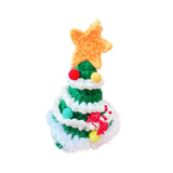 Christmas Dog Hat Cosplay Holiday Decoration Dog Cap for Daily Costume Party S green star