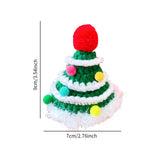 Christmas Dog Hat Cosplay Holiday Decoration Dog Cap for Daily Costume Party S green ball