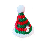 Maxbell Christmas Dog Hat Cosplay Holiday Decoration Dog Cap for Daily Costume Party S red green