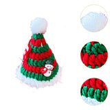 Maxbell Christmas Dog Hat Cosplay Holiday Decoration Dog Cap for Daily Costume Party S red green