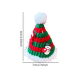 Maxbell Christmas Dog Hat Cosplay Holiday Decoration Dog Cap for Daily Costume Party S red green