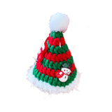 Maxbell Christmas Dog Hat Cosplay Holiday Decoration Dog Cap for Daily Costume Party M red green
