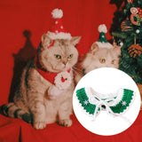 Pet Christmas Costume Xmas Pet Clothes for New Year Party Supplies Cats Dogs S green