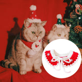 Pet Christmas Costume Xmas Pet Clothes for New Year Party Supplies Cats Dogs S red