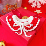 Pet Christmas Costume Xmas Pet Clothes for New Year Party Supplies Cats Dogs S red