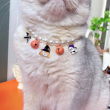 Maxbell Halloween Pets Collar Cat Charm Kitten Halloween Collar for Kitten Puppy Cats XS Style A