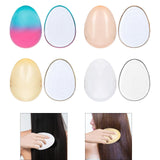 Maxbell Egg Round Shape Comb Portable Massage Detangling Brush for Salon Home Travel Colorful