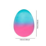 Maxbell Egg Round Shape Comb Portable Massage Detangling Brush for Salon Home Travel Colorful