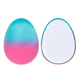 Maxbell Egg Round Shape Comb Portable Massage Detangling Brush for Salon Home Travel Colorful