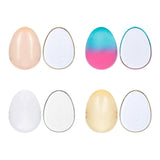 Maxbell Egg Round Shape Comb Portable Massage Detangling Brush for Salon Home Travel Colorful
