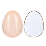 Maxbell Egg Round Shape Comb Portable Massage Detangling Brush for Salon Home Travel Rose Pink