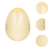 Maxbell Egg Round Shape Comb Portable Massage Detangling Brush for Salon Home Travel Gold