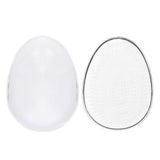 Maxbell Egg Round Shape Comb Portable Massage Detangling Brush for Salon Home Travel Argent