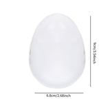 Maxbell Egg Round Shape Comb Portable Massage Detangling Brush for Salon Home Travel Argent