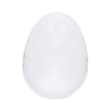 Maxbell Egg Round Shape Comb Portable Massage Detangling Brush for Salon Home Travel Argent