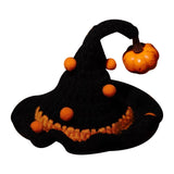Maxbell Halloween Pet Costume Handmade Crochet Cat Decoration Cat Costume for Kitten S Witch pumpkin hat