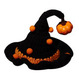 Maxbell Halloween Pet Costume Handmade Crochet Cat Decoration Cat Costume for Kitten S Witch pumpkin hat