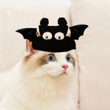 Maxbell Halloween Pet Costume Handmade Crochet Cat Decoration Cat Costume for Kitten S Bat hat