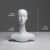 Mannequin Head Realistic Multipurpose Wig Holder for Necklace Hat Displayiny