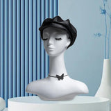 Mannequin Head Realistic Multipurpose Wig Holder for Necklace Hat Displayiny