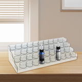 Maxbell Clear Paint Organizer Multifunctional Paint Organizer for Desk Home Beginner Grey