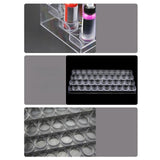 Maxbell Clear Paint Organizer Multifunctional Paint Organizer for Desk Home Beginner Grey