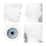 Mannequin Male Head Display Stand Accessory for Scarves, Jewelry 15inch Tall White