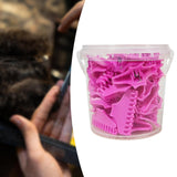Maxbell 30 Pieces Clips Hairdresser Salon Styling Tools Hair Curler Claw Clamps Pink L